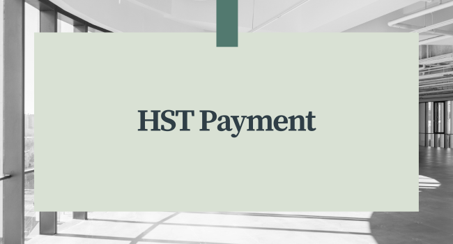 HST Payment